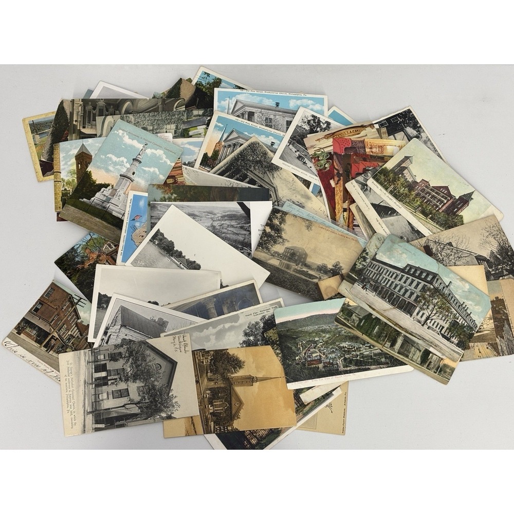 Pennsylvania 100 Early Antique Vintage Postcards‎ City Collection Philadelphia